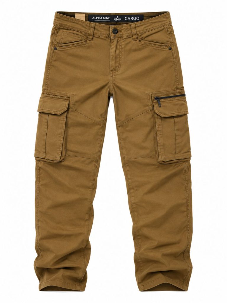 Men's Dark Brown Cargo Utility Pants – Multiple Pockets & Durable Design