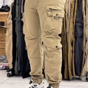 Beige Tactical Cargo Joggers for Men - Versatile Urban Streetwear