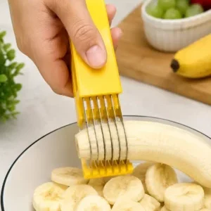 Multi-Blade Banana Slicer – Efficient Fruit Slicing Solution