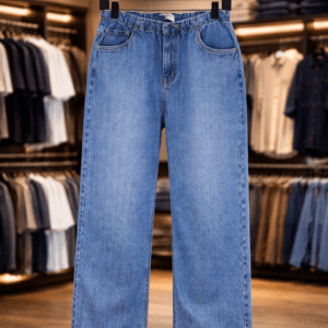 Men's Wide-Leg Baggy Jeans – Comfortable Premium Blue Denim Pants